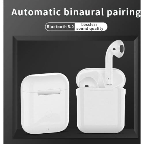 Original i12 Stereo Earphone Wireless Bluetooth Earbuds Headset With Charging Box For iPhone Android PK i7s i9 i11 i90000