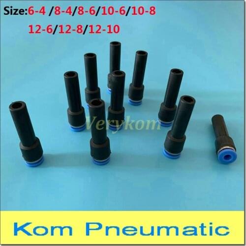 10x Pneumatic 6MM 4MM 8MM Tube Hose Plug in Reducer One Touch Air Fitting Unequal Plastic Quick Connectors 10-6 08-06 8-4 6-4