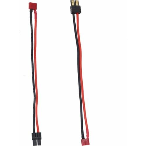 TRX Connector To Deans Female Male T Plug Connector Adaptation Cable Cord RC Part Soft Silicone Material Connector Cable 20% off