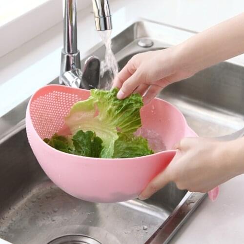 Wash rice is rice washing Wash rice bowl sift plastic basket kitchen drain basket vegetables basin wash basket sink strainer