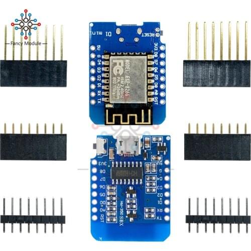 ESP8266 ESP-12 ESP-12F CH340G CH340 V2 USB For WeMos D1 Mini WIFI Development Board D1 Mini NodeMCU IOT Board 3.3V With Pins