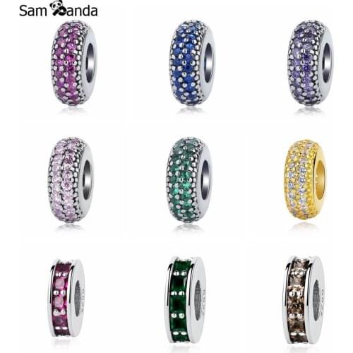 Fit Pandora Original Bracelets Bangles Australia Crystal Beads For Jewelry Making 925 Sterling Silver Safety Spacers Charms