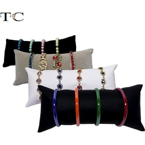Bracelet Display Stand Watch Pillow Necklace Holder Rectangle Pillow Bangles Organizer Jewelry Display Stand Props