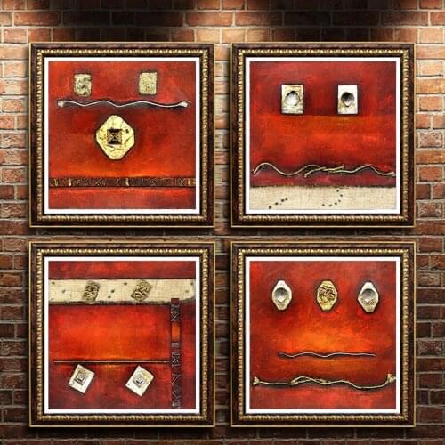 Modern paintings wall pictures for living room peinture abstraite canvas wall art cuadros vintage home decor oil painting art