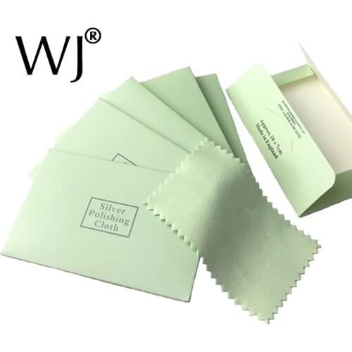 Quality 7*9cm Jewelry Cleaning Polishing Cloth Buckskin Velvet Sterling Silver Gold Platinu Jewellery Cleaning Tarnished Cleaner