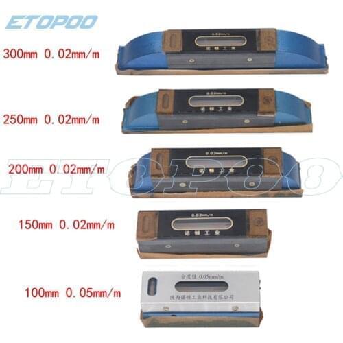 Accuracy 0.02/0.05mm 100/150/200/250/300mm Accuracy 0.02mm/m Industry Mechanical Bar Level Instrument Measuring Tool