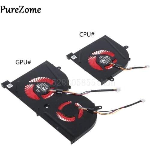 Laptop GPU CPU Cooling Fan for MSI GS63VR GS63 GS73 GS73VR MS-17B1 Stealth Pro CPU BS5005HS-U2F1 GPU BS5005HS-U2L1 Cooler