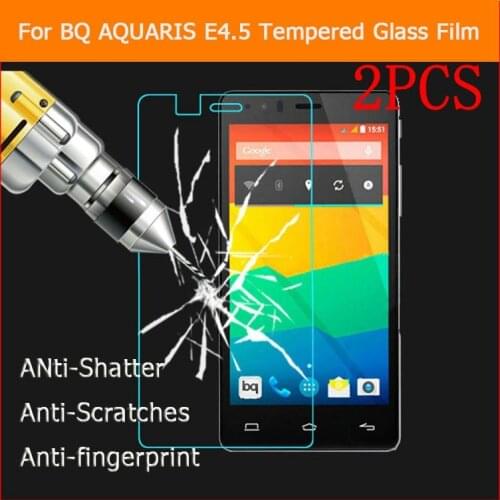 2PCS Tempered Glass For BQ Aquaris E4.5 Screen Protector protective film For BQ Aquaris E4.5 glass