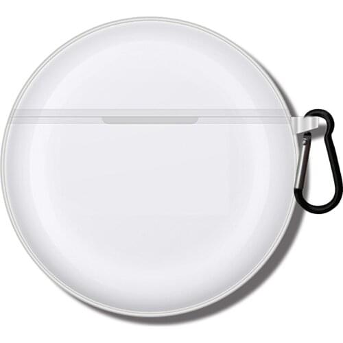 Wireless Earphone Protective Cover with Hook Transparent TPU Shell Shockproof Protector Headphone Storage Case for Lenovo HT38