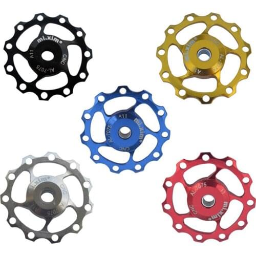 1pcs 11T 13T Bicycle Jockey Wheel Pulley 7/8/9/10/11 Speed Rear Derailleur Fit For SHIMANO & SRAM Aluminum Alloy Jockey Wheel