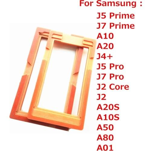 14pcs/Lot Glue Mould LCD Screen Glass Mold Holder for Samsung Galaxy A01 A10 A20 A10S A20S A50 A80 J2 Core J5 J7 Prime Pro J4