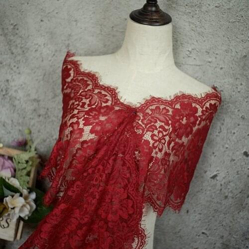 23 color eyelash lace fabric DIY handmade clothing skirt lace trim underwear home textile fabric