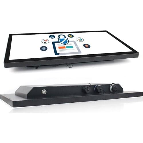 24 inch industrial touch pc TPM 2.0 capacitive touch waterproof fanless all in one computer Windows7/8/10,Linux,Ubuntua