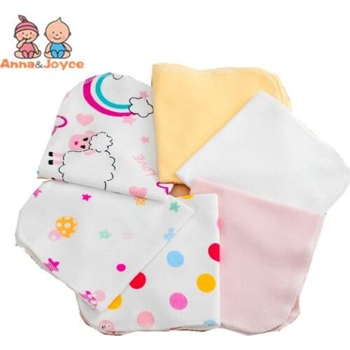 6ocs/lot Cotton Baby Bib Triangle Slobber Natural Organic Cotton Towel for Baby 21*21cm