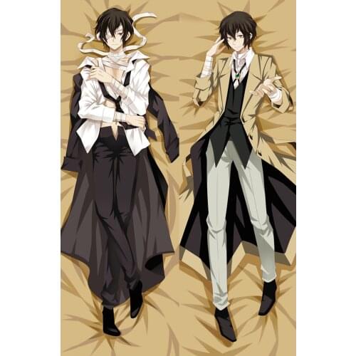 Anime Bungo Stray Dogs Dazai Osamu Dakimakura Hugging Body Peach Skin Pillow Case Home Bedding Pillow Cover