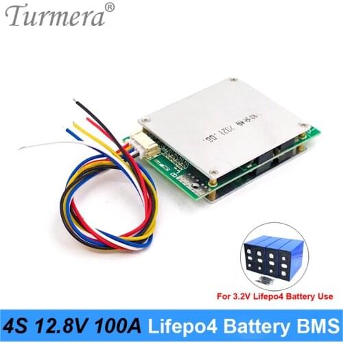 Turmera 4S 12.8V 100A Balance Lifepo4 Battery BMS Balance Protected Board for 3.2V 100Ah 200Ah 280Ah 310Ah Lifepo4 Batteries Use