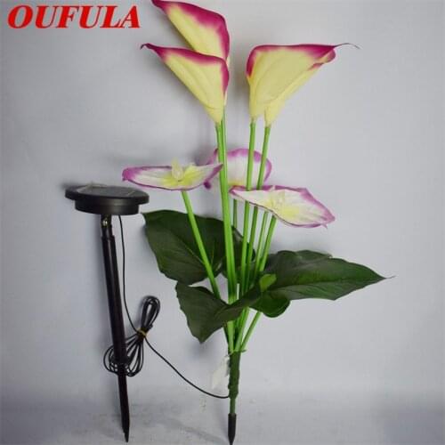 BROTHER Solar Outdoor Garden Lawn Light Lotus Horseshoe Simulation Ground Light LED Landscape Light Decoration