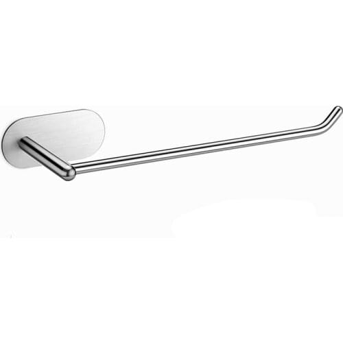 Paper Towel Holder with Adhesive Under Cabinet , No Drilling , Wall Mounted Removable Paper Towel Roll Rack for Home