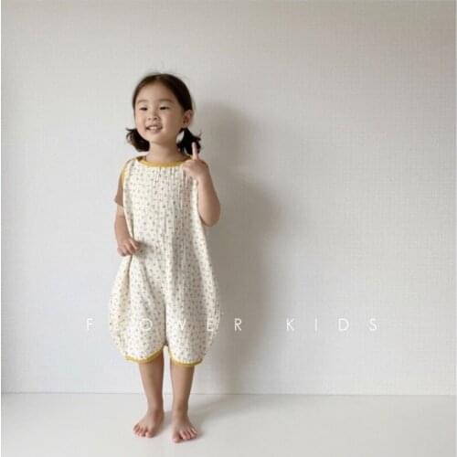 Child Sleeping Bag 2021 New Summer Lovely Flower Color Contrast Dot Protect Belly Sleeping Bag for Boys and Girls