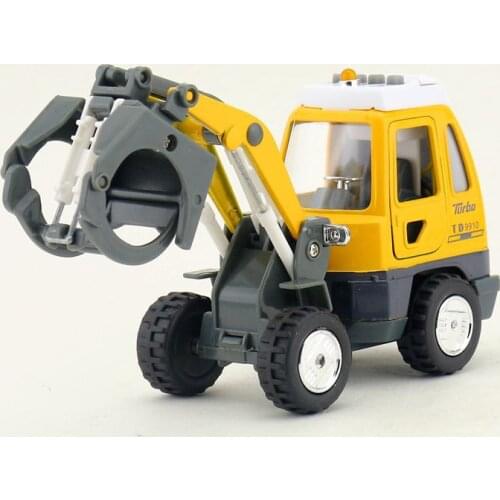 Sound and light pull back construction vehicle toy,1:50 pull back road roller,excavator construction machinery vehicle model