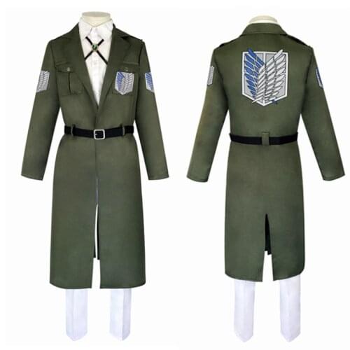 Anime Attack on Titan Cosplay Costume Shingek No Kyojin Scouting Legion Soldier Uniform Halloween Outfit Men Suit