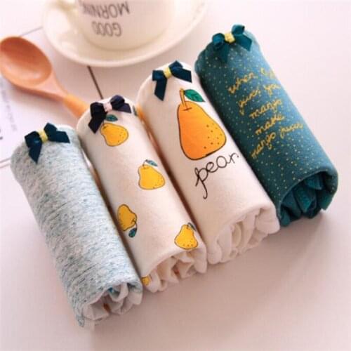 2019 NEW 4Pcs/Lot Cute Girl Panties Underwear Briefs Cotton Lingerie Soft Comfortable Panty Wholesale sq-8877-4p