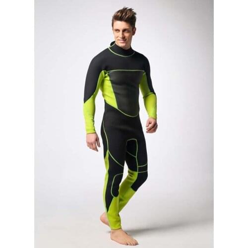 Men 3mm thick full body one-piece diving suit snorkeling suit surfing set 3mm Neoprene Long Sleeve Men Wetsuit Diving Equipment