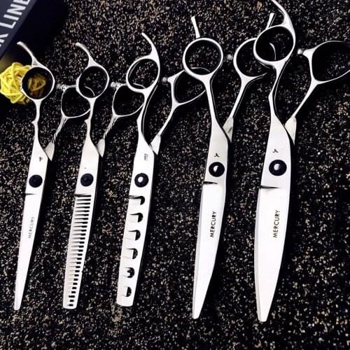 6 Professional Hair Salon Structure Scissors Set Cutting Barber Haircut Thinning Shear Scissors Hairdressing Hair Tools Scissors