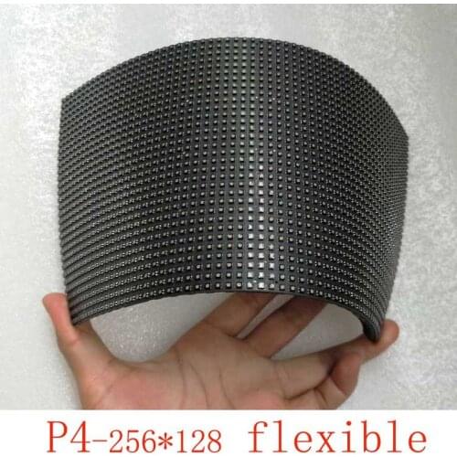 Newest Version P4 Flexible Indoor led display Full Color LED Module,Shopping Center Cylindrical Advertising LED Video Wall Panel