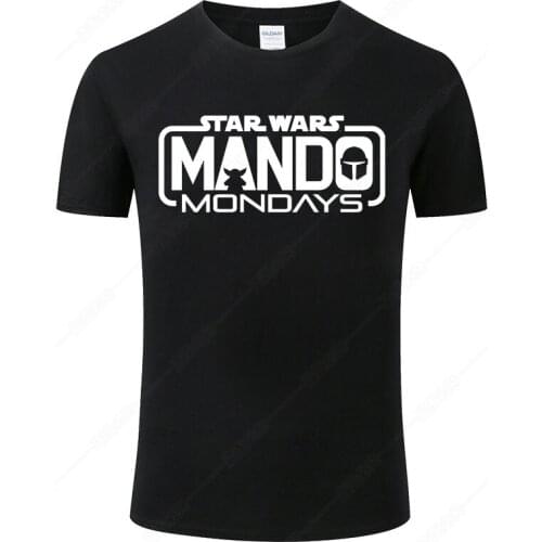 2021 Summer New Star Wars The Mandalorian T Shirt Men Women Fashion Print T-Shirt Homme Funny Tee Cool Shirt Unisex Clothes