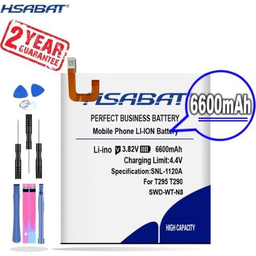 New Arrival [ HSABAT ] 6600mAh SWD-WT-N8 Tablet Replacement Battery for Samsung Galaxy Tab A T295 T290