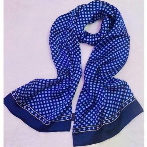 New Vintage 100% Silk Scarf Men Fashion paisley Flowers Pattern Print Double Layer Silk Satin Neckerchiefs 10pcs mixed #4089