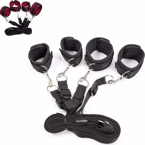 Under Bed Sex Bondage Restraint Set Sex Hndcuffs Footcuffs BDSM Bondage Kit Erotic Fetish Adult Games Sex Toys for Couples