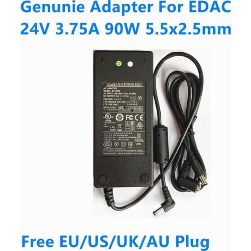 Genunie EDAC EA10952 90W 24V 3.75A EA10952E EA10953 EXA0904YJ Power Supply AC Adapter For ENERTRONIX Laptop Charger EA11013C-240