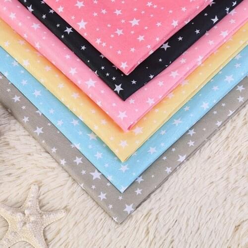 100*150cm Star Printed Polyester Sewing Fabric DIY Handmade Patchwork Material By Meter Home Textile Decoration Cloth