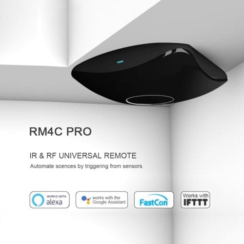 2020 Broadlink Beston RM4 Pro Smart Home WiFi IR 433RF Remote Controller Work with Alexa/Google Home for smart home
