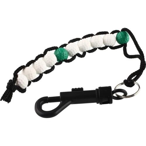 1pc Golf Counter Golf Stroke Shot Putt Score Counter With Key Chain Golf Ball Beads Counter Drop Ship