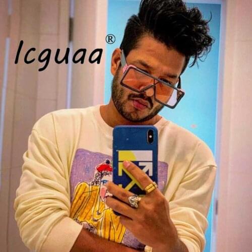 Oversized Square Luxury Sunglasses Women Luxury Brand Fashion Retro Lens Female Metal Sun Glasses Men Gafas Glasses