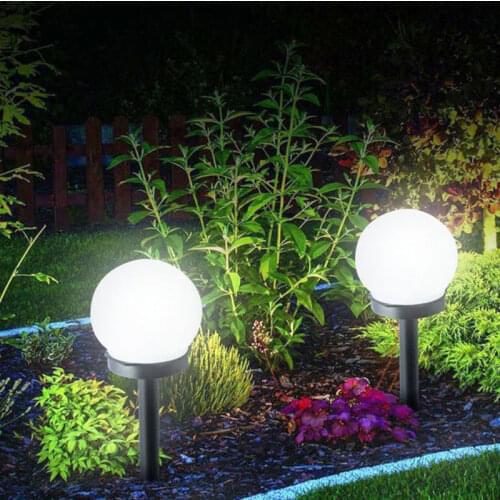 Solar Power LED Ball Light Lamp Waterproof Outdoor Garden Light Street Path Yard Lawn Road Courtyard Ground Landscape Lamps