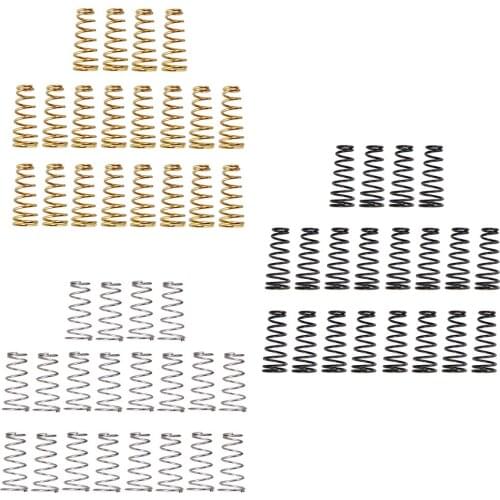 Tooyful 20 Pieces Iron Electric Guitar Bass Pickup Bridge Tailpiece Saddles Spring Musical Instrument Parts