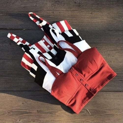 Crop Top Cami Tank Top Women Female Slimming Movement Striped Women Top Sexy Cropped Tops Tank Elasticity Women Feminino Bustier
