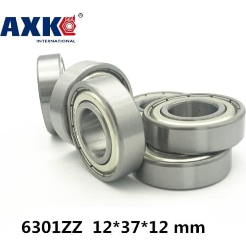 Thrust Bearing Factory Direct Sale 6301 6301zz 6301-2z 6301z 80301 12*37*12 Mm High Quality Deep Groove Ball Bearing 10pcs/lot