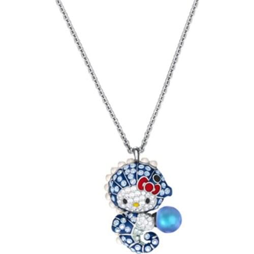 High Quality Original High Quality Cute Cartoon Cat Hippo Diy Necklace Necklace Necklace Fashion Actress Jewelry Necklace