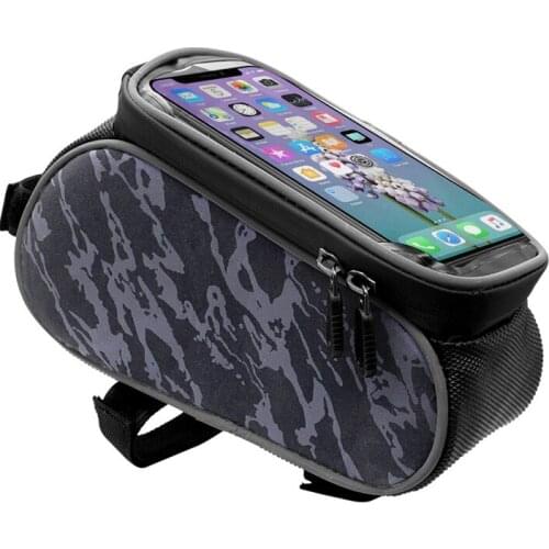 Mobile Phone Case Bicycle Bag Waterproof Multi-function Touch Screen Riding Bag Mountain Bike Front Beam Bag Cycling Accessories