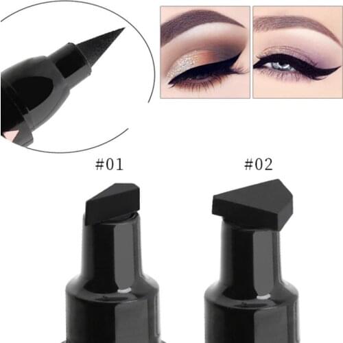 Stamp Liquid Eyeliner Pen pencil Black Quick Dry Waterproof Long Lasting Smooth Beginner Eye Liner Eyes Makeup Cosmetic TSLM