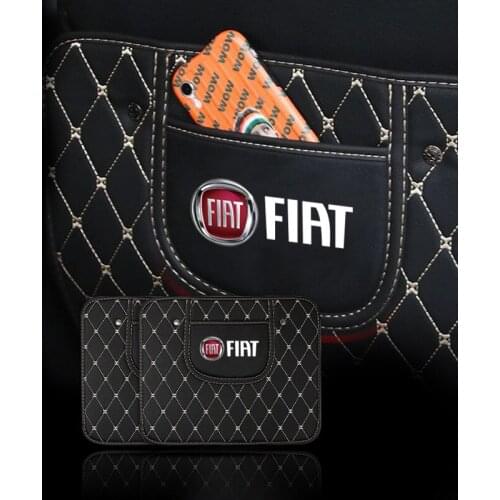 1pcs Car Seat Back Leather Anti-Kick Pad Anti-Dirty Kick Mat For Fiat 500 Tipo FR Punto Ducato Abarth Stilo Palio Bravo Pondo