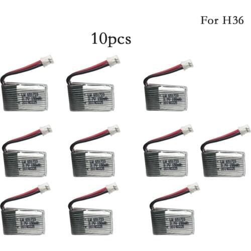 10pcs/set 3.7v 150mah 30C For H36 F36 Eachine E010 E010C E011 E013 NH010 Battery RC Quadcopter Spare parts 3.7v 150 LIPO Battery