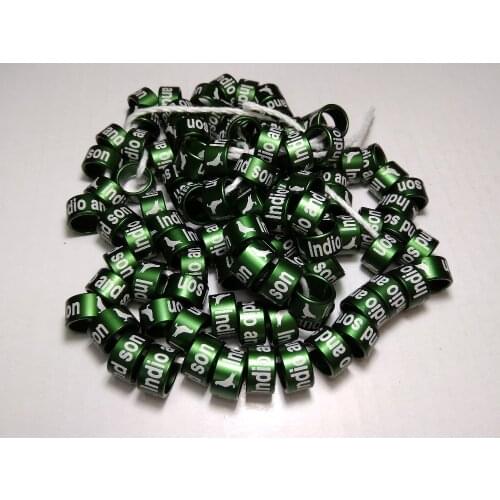 50pcs aluminum rings canary love birds burgerigar leg bands 2mm to 12mm all sizes