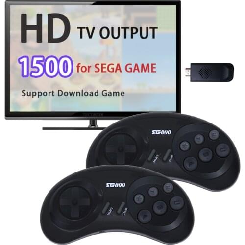 16 Bit MD Genesis Retro Game Console For Sega Genesis Built-in 688 Classic Games Gamepad Controller Video Game Stick with HD TV