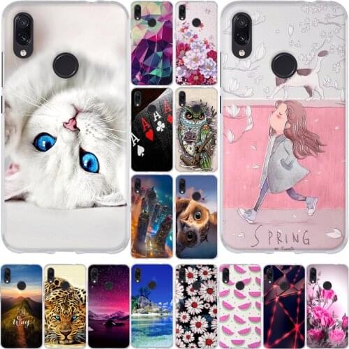 For Xiaomi Redmi Note 7 Note7 Pro Silicone Case for Xiomi Redmi Note 7 Cover Back Case Soft TPU Protector 6.3 Inch Phone Case